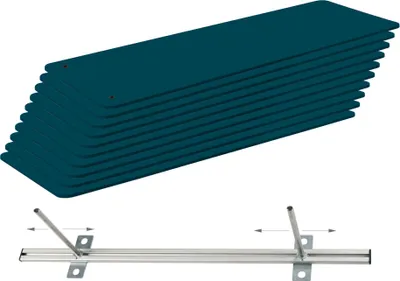 Produktbild von Sport-Thieme Gymnastikmatten-Set "Gym 1.5", Royalblau