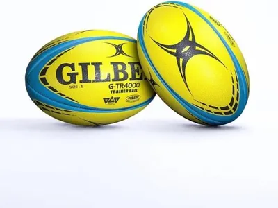 Obrázek produktu pro Rugbyový míč, Gilbert GTR4000 Fluo, tréninkový míč, velikost 5