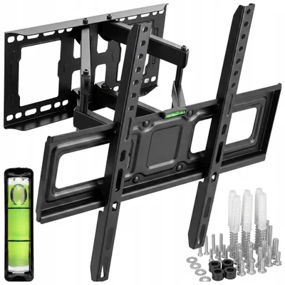 Zdjęcie produktu dla Uchwyt ścienny do telewizora King Mount KG-1042 Dakota | Obrotowy i regulowany kąt nachylenia, do telewizorów 32-70 cali, do 45 kg, wytrzymały | Certyfikat GS, standard VESA 400x400, uchwyt do telewizorów LED i OLED