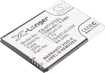 Produktbild von TECHTEK Akku Kompatibel mit [HTC] 7 Mozart, A315C, A3360, A3366, A3380, A6390, A7272, BB96100, Desire Z, F5151, Mozart, PC10100, T8698, Vision, für