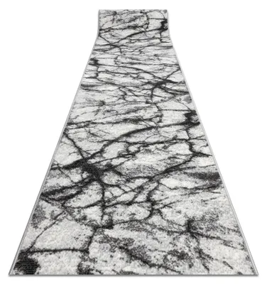 Image de TAPIS DE COULOIR BCF MORAD Marmur Marbre gris 120 cm gris 120x400 cm