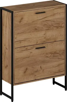 Zdjęcie produktu dla Wózek na buty Vicco Folda Goldkraft dąb/czarny 63 x 83 cm z 2 uchylnymi przegrodami, Model 57360