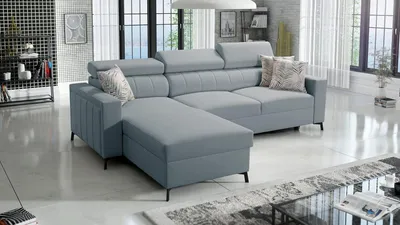 Produktbild von Ecksofa Bella I Maxi mit Schlaffunktion und Stauraum für Bettzeug für das Moderne Wohnzimmer Sawana72