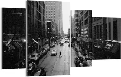 Produktbild von Bild auf Leinwand - Leinwandbild - Stadt Straße Haus - 120x70cm - Wand Bild - Wanddeko - Wandbilder - Leinwanddruck - Bilder - Kunstdruck - Wanddekoration - Leinwand bilder - Wandkunst - DL120x70-3688