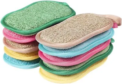 Produktbild von Küchenreinigungsschwamm - Abtropfschwamm - Spülwasserentferner - 10er Pack - nachwäscher - hochfeuchte Mikrofaser-Pads