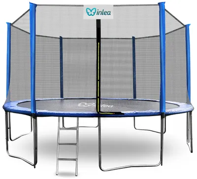 Produktbild von INLEA PREMIUM Jump Trampolin 400 cm mit Außenschutznetz - blau