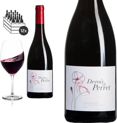 Produktbild von 12er Karton 2021 Languedoc Rouge Devois de Perret von Cellier du Pic - Rotwein