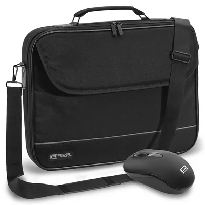 Produktbild von PEDEA Notebooktasche "Fair" 39,6cm (15,6"), schwarz + Maus