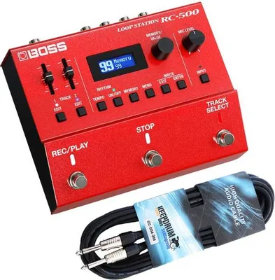 Produktbild von Boss RC-500 Looper Pedal mit Gitarrenkabel 3m