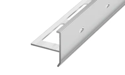 Obrázek produktu pro DL14 ukončovací terasová lišta s drenážními otvory ACARA, hliník, 10 mm, 2,7 m