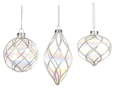Image de Ensemble de 6 boules de Noël en verre D 8 cm - Pack avantage