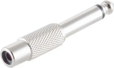 Produktbild von Klinkenstecker Mono 6,3mm/Cinchbuchse Metall