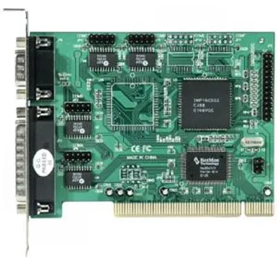 Produktbild von Longshine LCS-6024P, PCI, Seriell, RS-232, Schwarz, Grau, 128 B, 230400bps