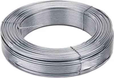 Image de LA CORDELINE Fil métallique en acier galvanisé, 2,7 mm x 100 m – pour le jardin, les clôtures