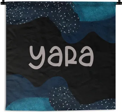Produktbild von MuchoWow® Wandteppich Wandbehang Yara - Pastell - Mädchen 150x150 cm Tapisserie Dekoration Wandtuch - Wohnaccessoires - Modernes