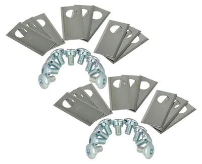 Produktbild von vhbw 18x Ersatz-Messer kompatibel mit Honda Miimo 500, HRM1000, HRM1500, HRM2500, HRM4000, 310, 3000, 520 Rasenmäher - Ersatzklinge Silber, Edelstahl