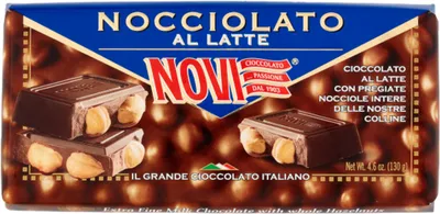 Zdjęcie produktu dla Czekolada mleczna z orzechami Novi 130 g