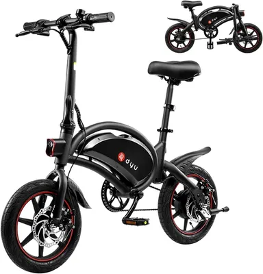 Productafbeelding van DYU D3S Elektrische Vouwfiets 14 inch – 250W, 36V 10Ah, tot 50 km