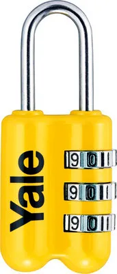 Productafbeelding van Combinatiecijferslot in boogvorm, geschikt voor reizen en koffers, model P2 - 23 mm, rood (YP2/23/128/1R)