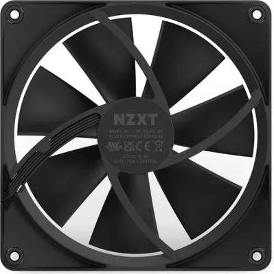 Zdjęcie produktu dla Wentylator obudowy komputerowej NZXT F140 RGB 14 cm czarny 1 szt