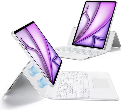 Image de Étui avec clavier pour iPad Air 13 ESR Ascend QWERTZ blanc avec touchpad