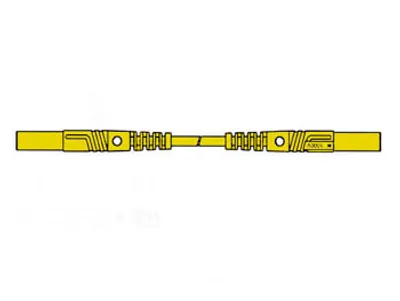 Produktbild von Berührungsgeschützte Spritzguss-Messleitung 4mm 25cm / gelb (MLB/GG-SH 25/1)