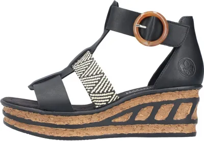 Produktbild von Rieker Riemchensandalette Schwarz
