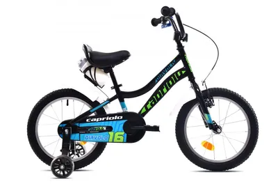 Obrázok produktu pre DETSKÝ BICYKEL CAPRIOLO DIAVOLO KID 16"HT black green