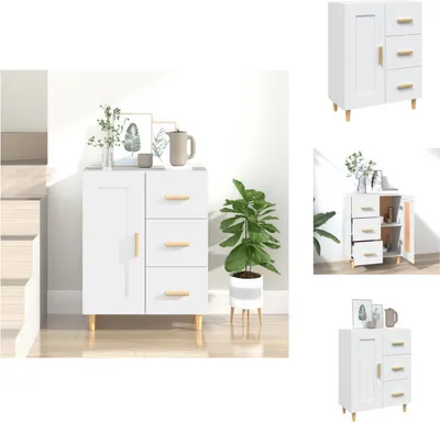 Image de vidaXL Sideboard Blanc 69,5x34x90 cm Bois composite - Sideboards
