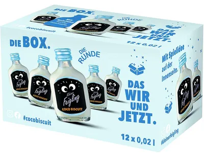 Obrázek produktu pro Little Coward Coco Biscuit Premium Liqueur The Party Shot 12er