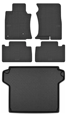 Produktbild von Gummimatten + Kofferraumwanne für Toyota Land Cruiser J150 2009- (SUV, 5-Türer) – Schwarz, passgenau – Wielganizator