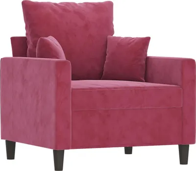 Produktbild von vidaXL Sessel Weinrot 60 cm Samt