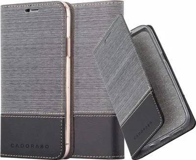 Produktbild von Cadorabo Hülle für Apple iPhone 13 MINI Schutzhülle in Grau Handy Hülle Etui Book Case Cover