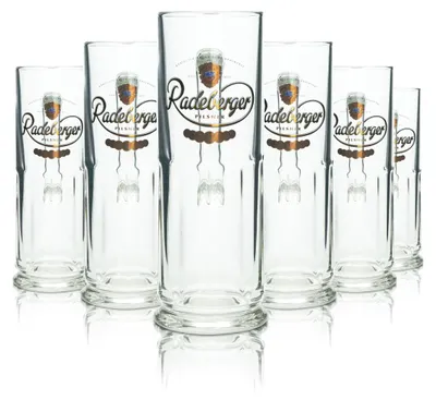 Produktbild von 6x Radeberger Bier Glas 0,5l Krug Maximilian Seidel Sahm Henkel Gläser Humpen