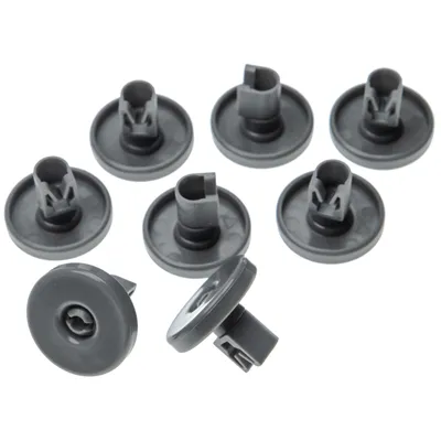 Produktbild von vhbw 8x Korbrolle für Unterkorb kompatibel mit AEG F50876, F50875, F50872, F50878, F50877, F50874, F50873, F50879 Geschirrspüler - Durchmesser 40 mm