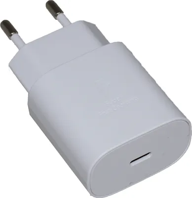 Produktbild von 25W Super-Schnell-Ladegerät TA800 für Original Samsung Galaxy A54 5G, A34 5G, A14 5G weiß 3A Netzteil super-Fast-Charging USB-Typ-C-Adapter