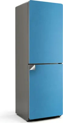 Obrázek produktu pro Barva modrá - Samolepka na ledničku - Samolepka na ledničku - Samolepicí fólie na ledničku - Dekorace do kuchyně - 60x180 cm