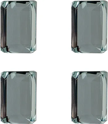 Immagine prodotto di Set di 4 pomelli per porte Clayre & Eef in vetro trasparente da 4 cm