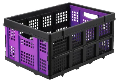 Produktbild von Stabile, professionelle Faltbox mit Tragegriffen, 40 x 56 x 26 cm