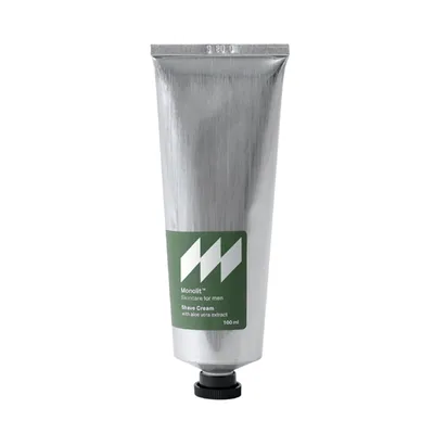 Immagine prodotto di MONOLIT Crema da barba per tutti i tipi di pelle 100 ml - Crema da barba con estratto di aloe vera per tutti i tipi di pelle