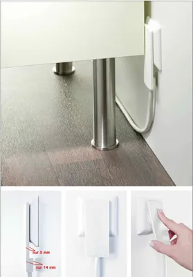 Produktbild von NABER Dreifach-Tischsteckdose mit Evoline Plugstecker, 3000 mm, weiß