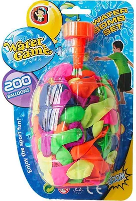 Produktbild von Wasserbomben mit Pumpe 200 Stück