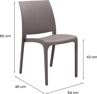 Image de Chaise BICA Volga Couleur Taupe