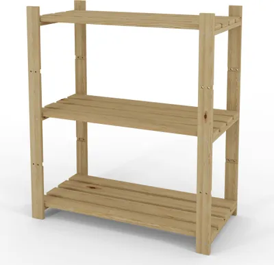 Produktbild von Bücherregal, Holzregal, Standregal, Wandregal, Regal mit 5 Böden, Büroregal, B-21 90x80x40 cm 3 böden , Lagerregal, Aktenregal für ordner, Lenmar