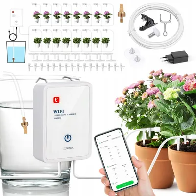 Zdjęcie produktu dla Automatyczny System Wifi Nawadniania Kropelkowego Sterowany Aplikacją