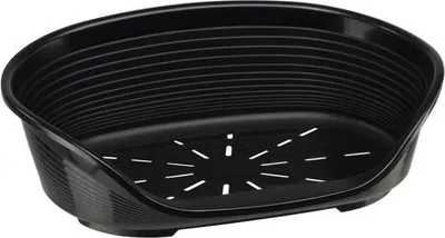 Image de Panier pour Animaux Siesta Deluxe, 61,5 x 45 x 21,5 cm, Taille 4, Noir, Ferplast