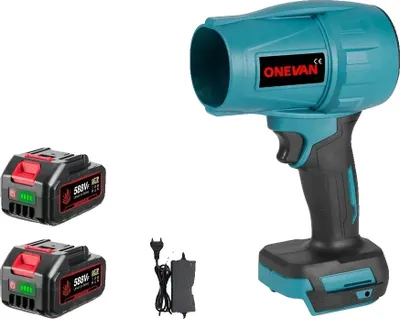 Obrázok produktu pre Elektrický turbo dúchadlo, výkon 1200W, rýchlosť vetra 150 m/s, 2 batérie -EU nabíjačka