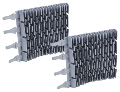 Produktbild von vhbw 2x Bürste kompatibel mit Gre GT2120, GT3220 Poolroboter, Poolsauger - Aus Gummi, 24,8 x 18 x 2,8 cm