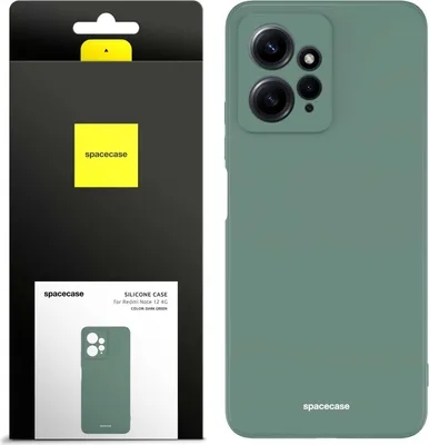 Zdjęcie produktu dla Silikonowe etui SPACECASE Silicone Case do Xiaomi Mi Note 12 4G Zielony