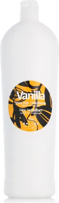 Produktbild von Kallos Vanilla Shine Shampoo, Frauen, Nicht-professionelle Haarspülung, trockenes Haar, Stumpfes Haar, Nährend, Revitalisierend, Glanz, 1000 ml, Flasche